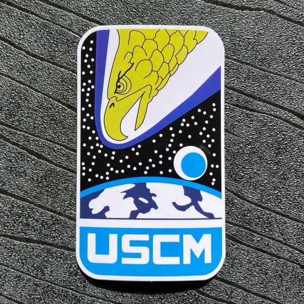 Aliens USCM Screaming Eagle USS Sulaco weyland yutani waterproof and UV resistant pvc sticker