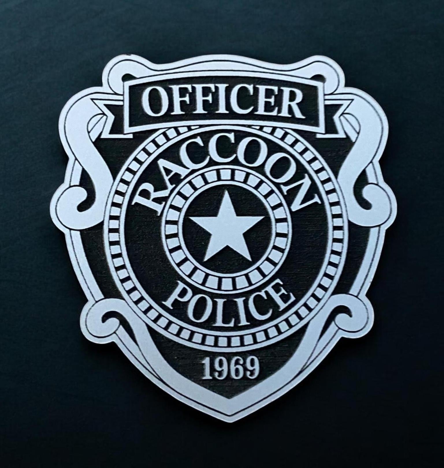 Raccoon City R.P.D. Badge Logo Sign. Made From Acrylic: Magnet or
