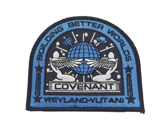 Weyland Yutani Building Better Worlds Si Illuminano al Buio Cosplay Airsoft PVC Fan Patch Morale Fan Toppa