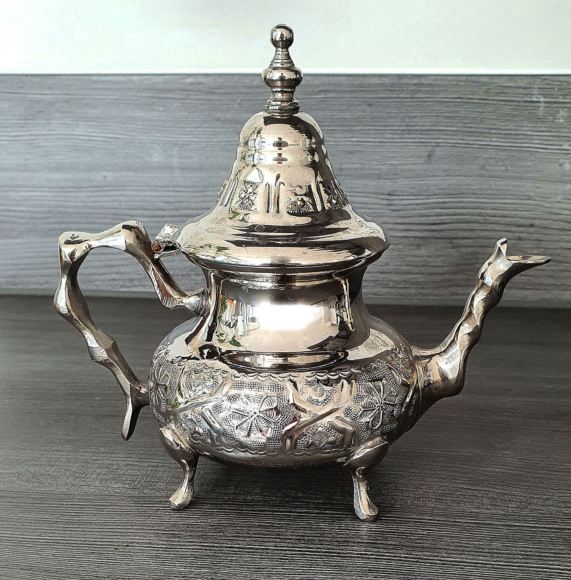 Casablanca Market TTC0037 Silver Teapot
