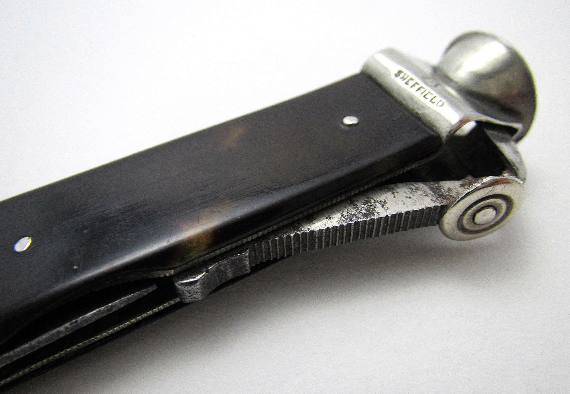 Sheffield Brookes & Crookes Antique Folding Cigar Cutter Multi