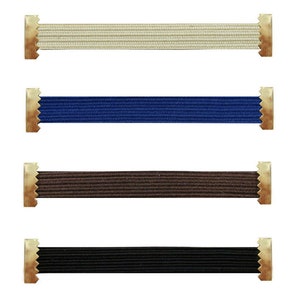 Elastico di ricambio di qualità, per portasigarette in metallo argentato. Beige/Blu/Marrone/Nero.