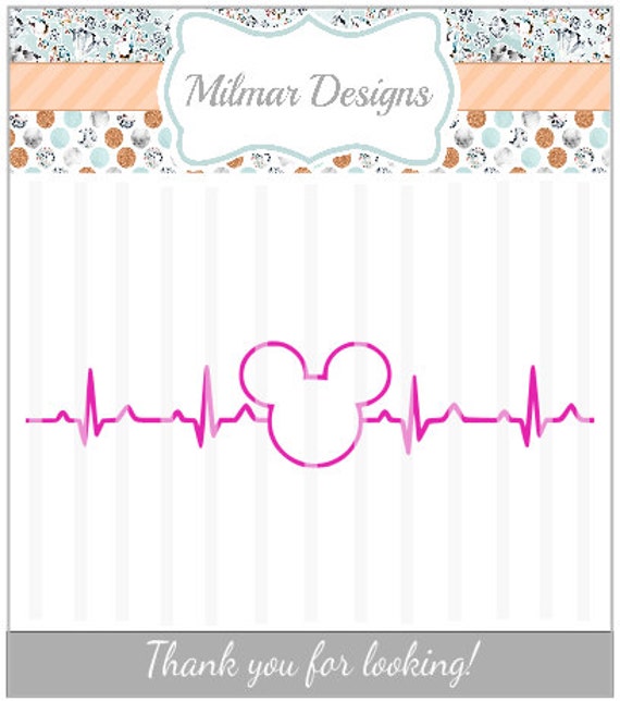 Download Disney Heartbeat Svg Cricut Design Space Diy Vinyl Etsy