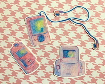 Y2K Technology Sticker Pack