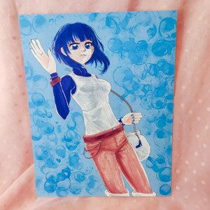 Karin Asaka 2000s Shoujo 8.5x11 Art Print