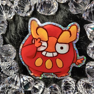 3 Inch Darumaka Dot Sequin Holographic Vinyl Sticker