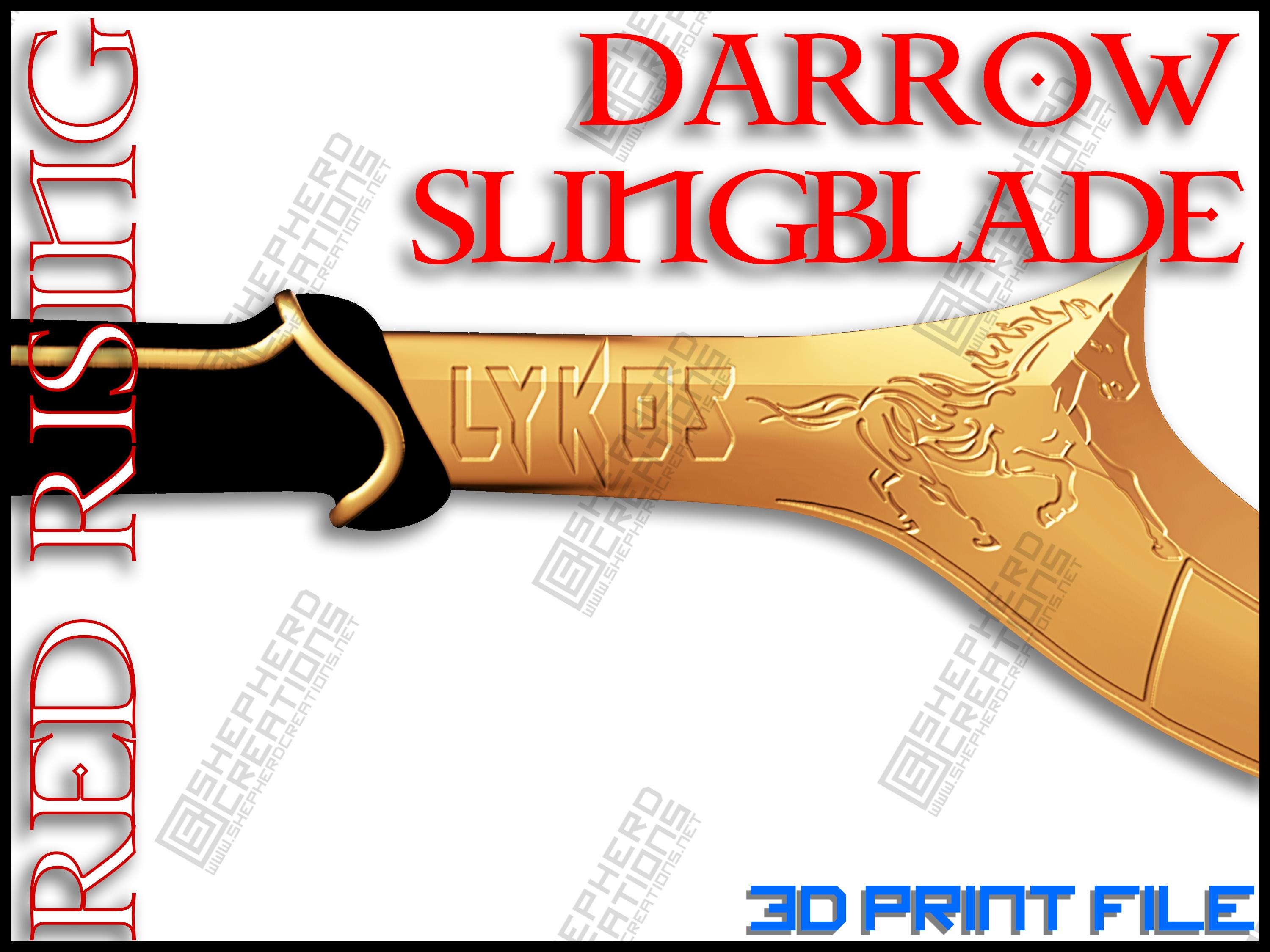 Stl Sling Blade Razor Inspired by Red Rising Cosplay Darrow - Etsy
