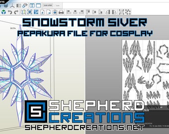 Pepakura Snowstorm Siver,  Cosplay Pattern, League of Legends