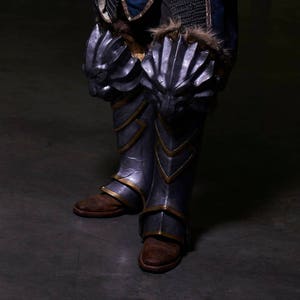 Warcraft Varian Inspired Greave, Cosplay Pattern Desk top printable