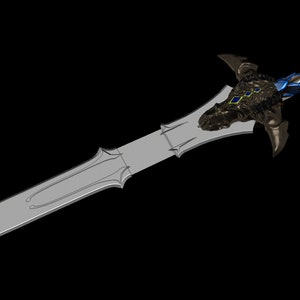 stl Warcraft Cosplay Lothar&#39;s Sword 3d file