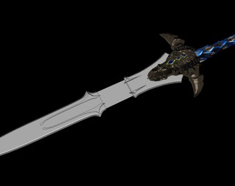 stl Warcraft Cosplay Lothar's Sword 3d file