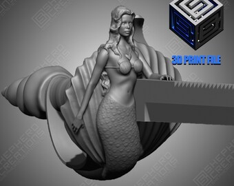 stl Pirate Cutlass Mermaid Sword 3d file