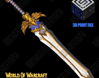 slt Warcraft Cosplay 7th Legionnaires Claymore 3d print file