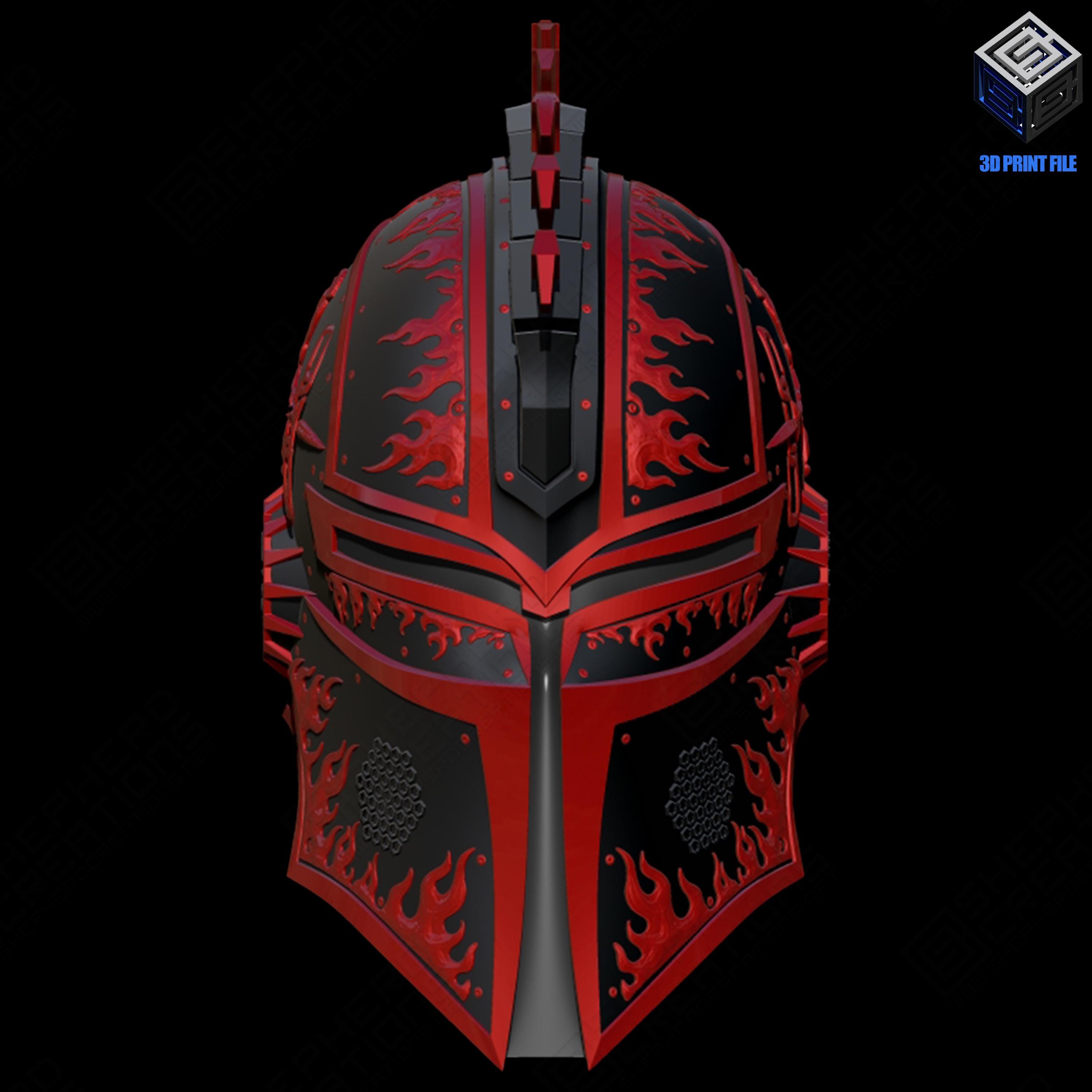 Stl Ares Red Rising Helm Book Inspired 3d Print File - Etsy