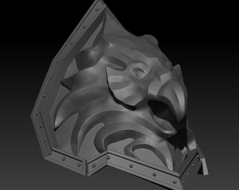 slt Warcraft Griffin Shoulder Pauldron  3d file