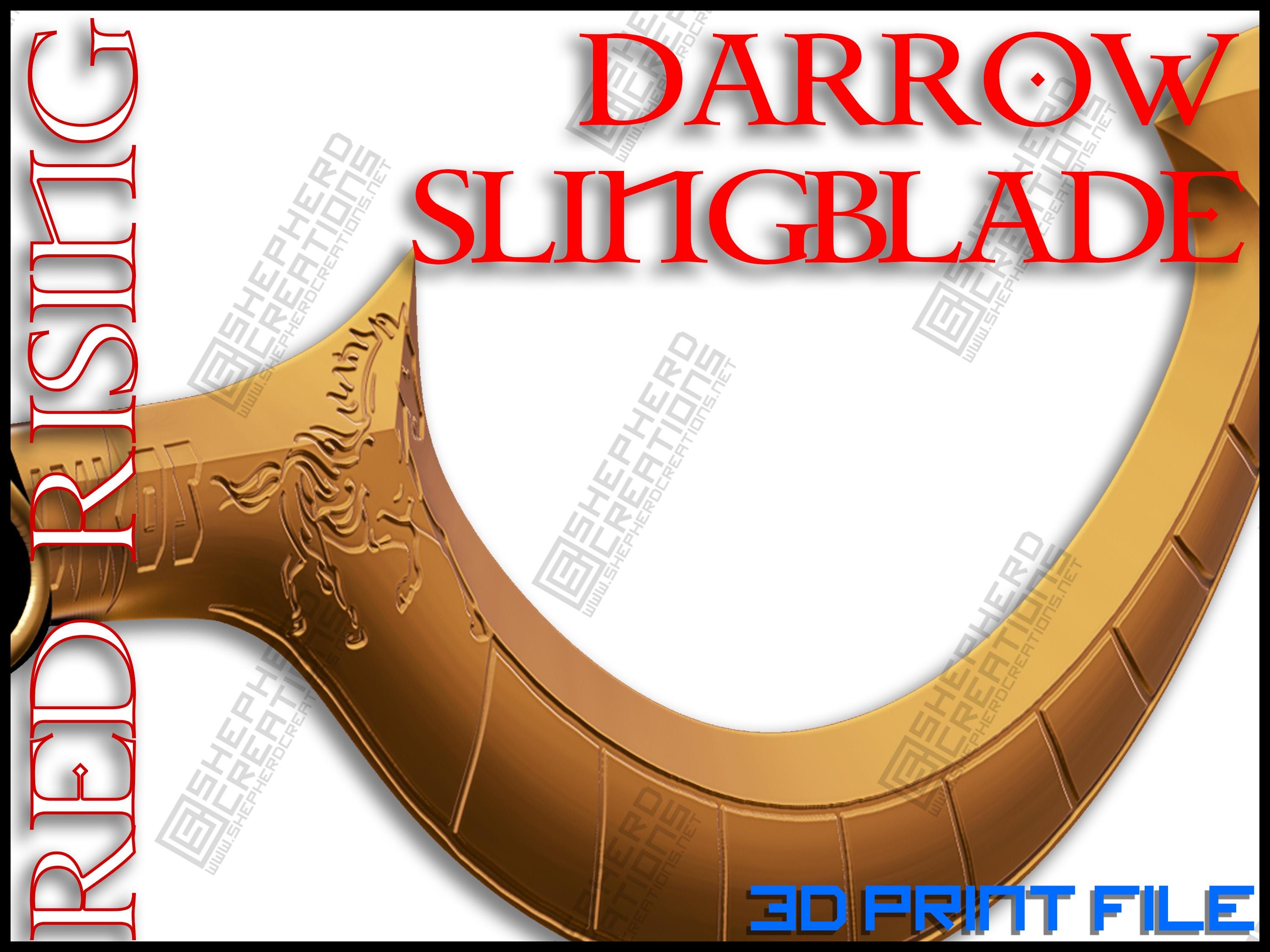 Stl Sling Blade Razor Inspired by Red Rising Cosplay Darrow - Etsy