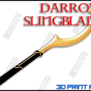Stl Sling Blade Razor Inspired by Red Rising Cosplay Darrow - Etsy