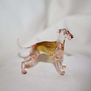 Details about   Blown Glass Handmade Art Figurine Dog FOX Terrier