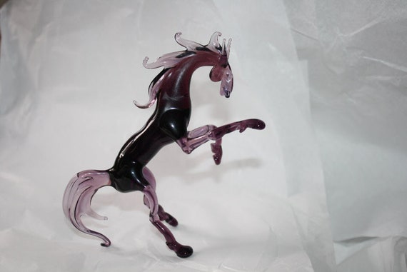 Horse Blow Glass murano Figurine Home Decor Handmade Russia