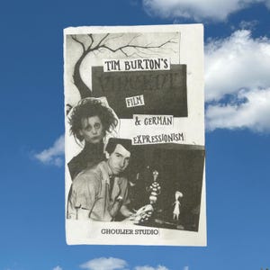 Mini zine sur le cinéma expressionniste allemand Tim Burton sur l&#39;histoire de l&#39;art info fan zine