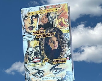 Bellissimo pasticcio di Chilling Adventures of Sabrina Digital Film Zine Serie horror soprannaturale con streghe