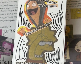 Mini Zine More Toon Less Hooman Cartoon Perzine Fanzine