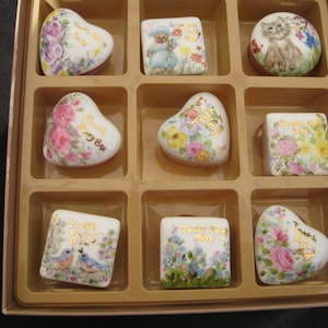 Tooth Fairy Boxes, hand painted porcelain , personalized