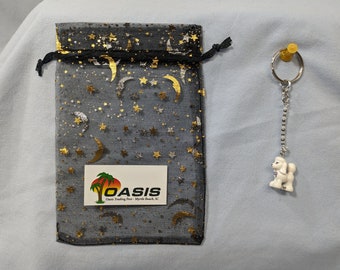 Hand-Crafted Key Ring Poodle - Charms Beads Lego