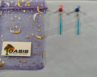 Lego light saber earrings