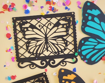 Butterfly Mariposa papel picado