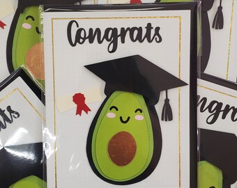 Avocado Graduation card