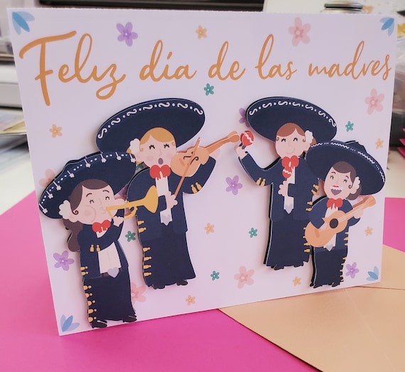 Mexican Mothers Day Mariachi Card - Etsy New Zealand
