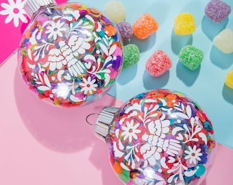 Mexican Otomi Confetti Ornament
