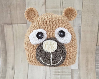 Bärenmütze, Bär, Bärchen, Bear, hat, Mütze, häkeln, crochet