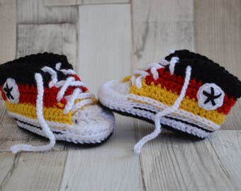 Babyschuhe Sneaker - Deutschland, Flagge, Germany