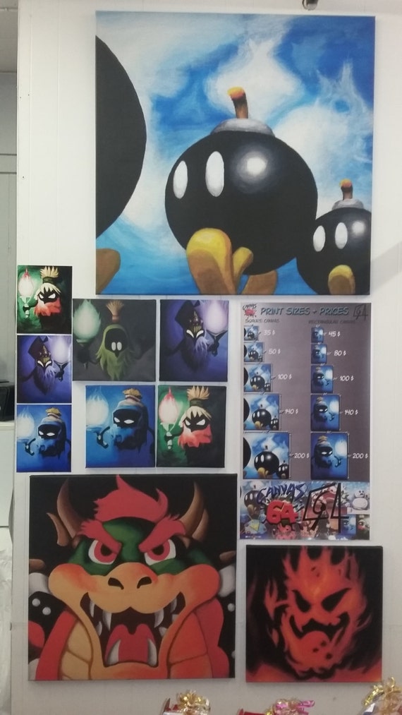 Lethal Lava Land CANVAS PRINT (super Mario 64) Painting From