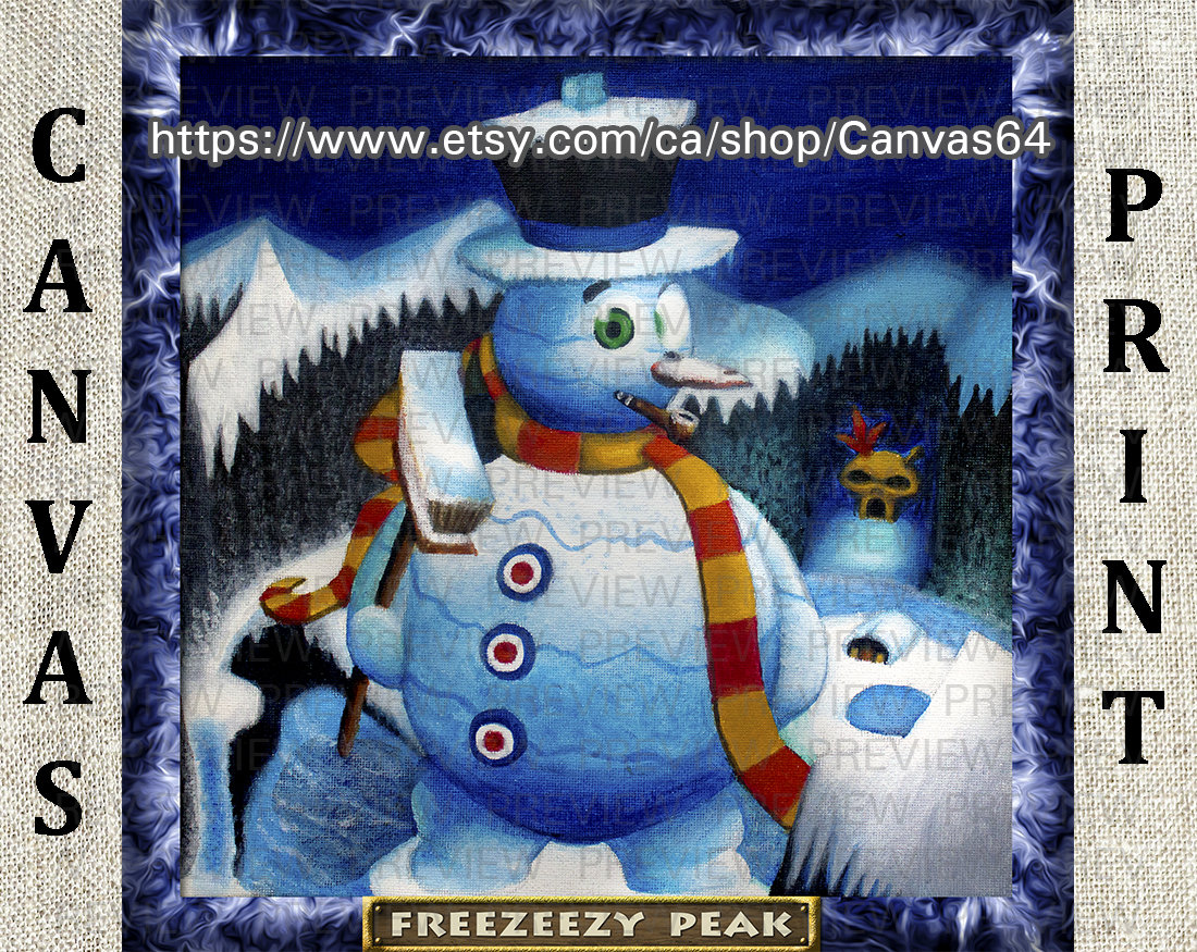 Freezeezy Peak CANVAS PRINT (banjo-kazooie) Puzzle Portrait From