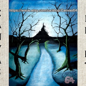 Phantom Ganon&#39;s Painting - CANVAS PRINT - (Zelda, Ocarina of Time) Painting from Forest Temple boss fight