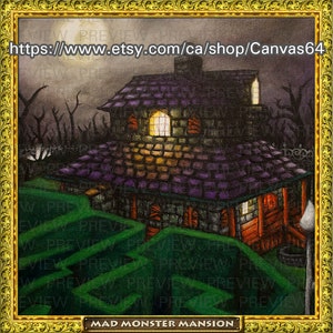 Mad Monster Mansion CANVAS PRINT (Banjo-Kazooie) Puzzle Portrait from Gruntilda&#39;s Lair