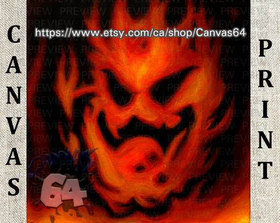 Lethal Lava Land CANVAS PRINT (super Mario 64) Painting From