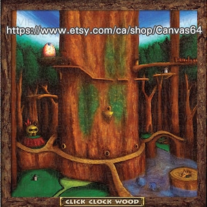 Click Clock Wood CANVAS PRINT (Banjo-Kazooie) Puzzle Portrait from Gruntilda&#39;s Lair