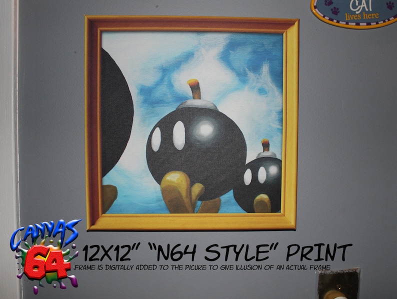 Download Bob-Omb Battlefield CANVAS PRINT Super Mario 64 Painting ...