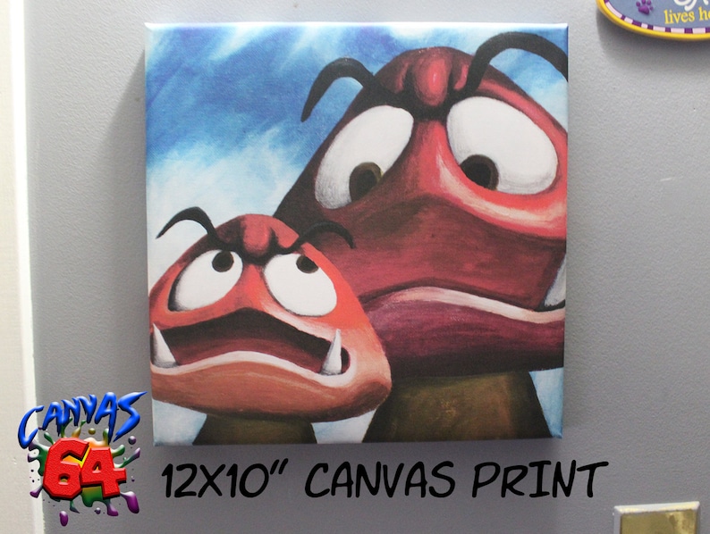Tiny Huge Island CANVAS PRINT Super Mario 64 Painting from Etsy