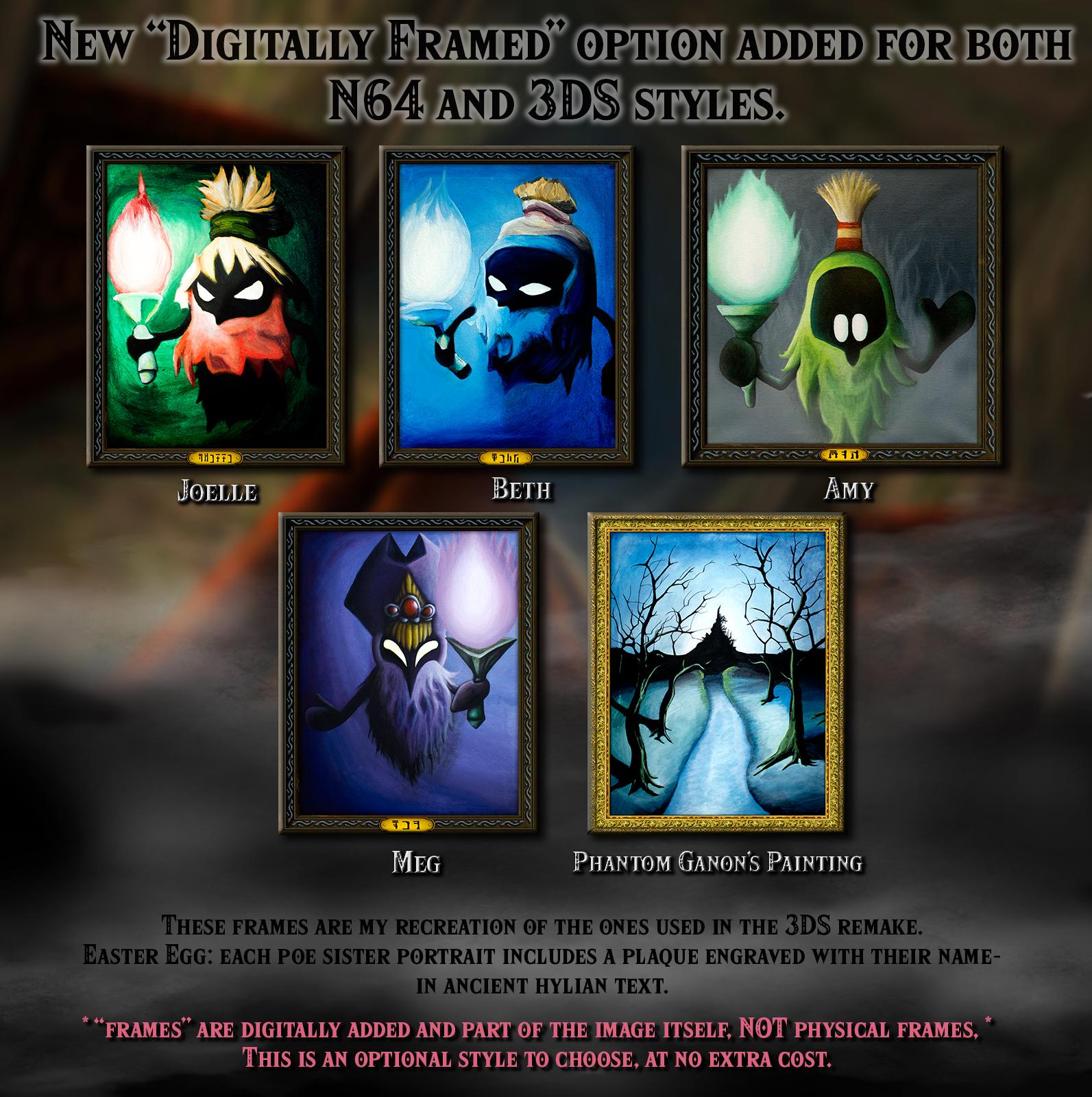 Zelda Ocarna of Time - Forest Temple Gallery Set! Choose Any Poe