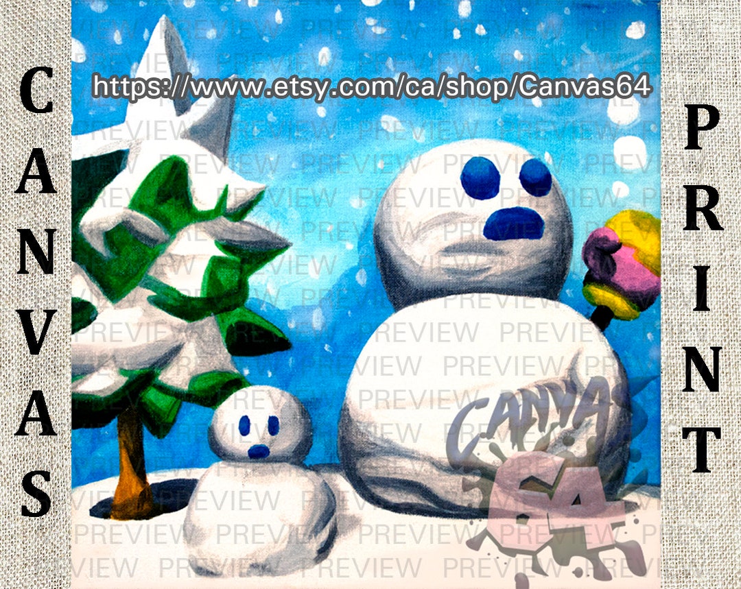 クール、クールマウンテン キャンバスプリント（スーパーマリオ64