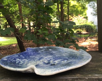Blue and Green 10" serving plate