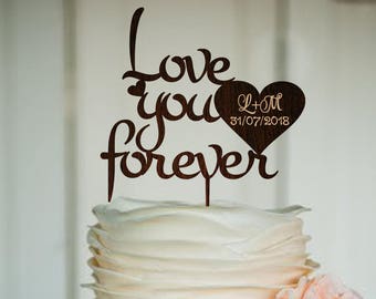 Wedding Cake Topper Wedding Rustic Cake Topper Wood Cake Toppers Mr Mrs Wedding Decor Love Topper Personalized Topper Custom Cake Topper