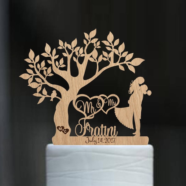 Mr & Mrs Name Cake Topper Holz Tortenaufsatz Nachname Hochzeit Torten topper Personalisiert Cake Topper Gold Unikat Hochzeit Cake Topper