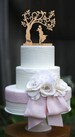 Wedding Cake Topper Rustic Cake Topper Custom Cake Topper Wood Cake Topper Mr Mrs Cake Topper Tree wedding topper Last Name Topper Gold 