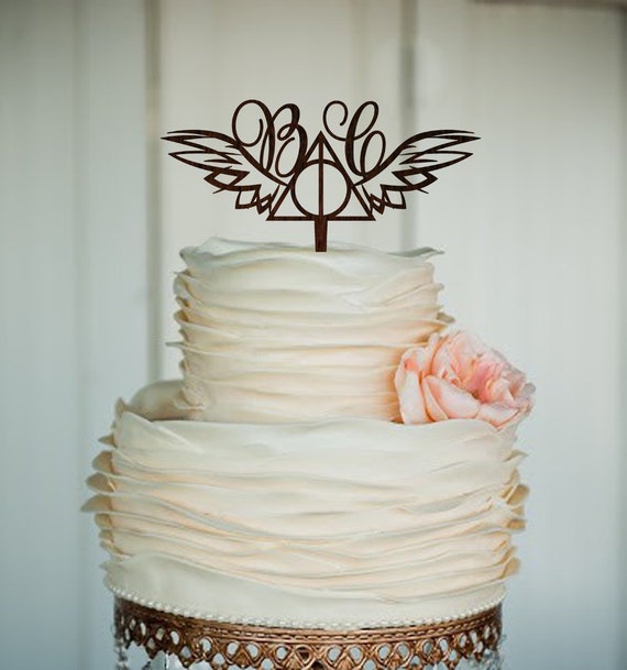 Harry Potter Wedding Cake Topper Wedding Decor Mr And Mrs Etsy